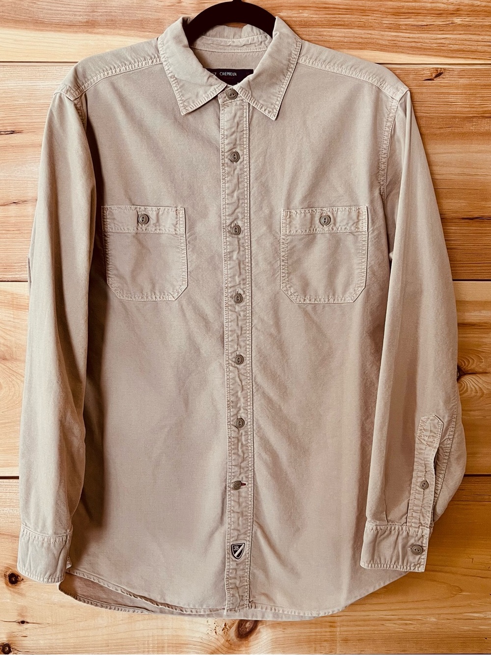 Daniel Cremieux Washed Button-Up in Taupe Classic Rugged GQ